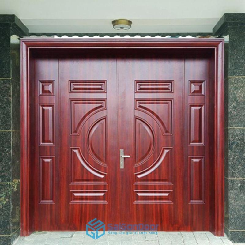 Báo giá cửa thép chống cháy vân gỗ chi tiết tại Sài Gòn Door