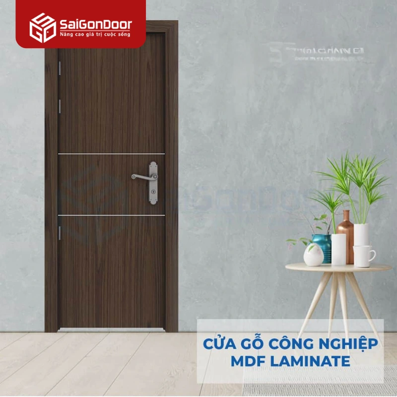 Cửa gỗ công nghiệp MDF Laminate P1R2b