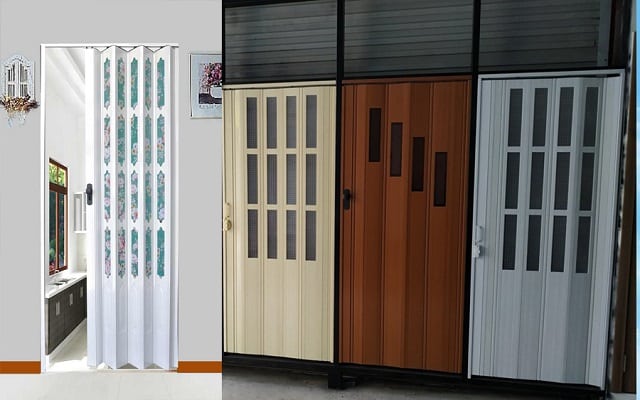 Cửa xếp nhựa PVC có giá rất rẻ