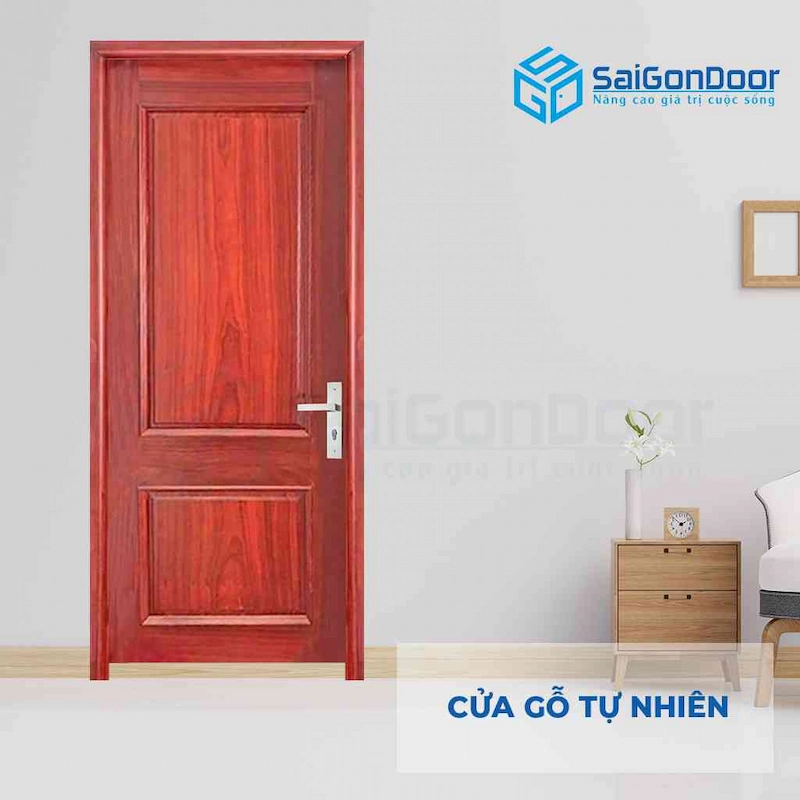 Cửa gỗ tự nhiên GTN 2A căm xe
