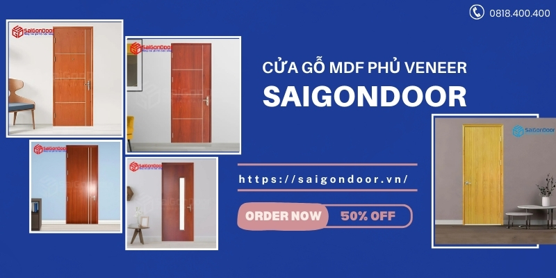 Tìm hiểu về mẫu cửa gỗ MDF phủ Veneer