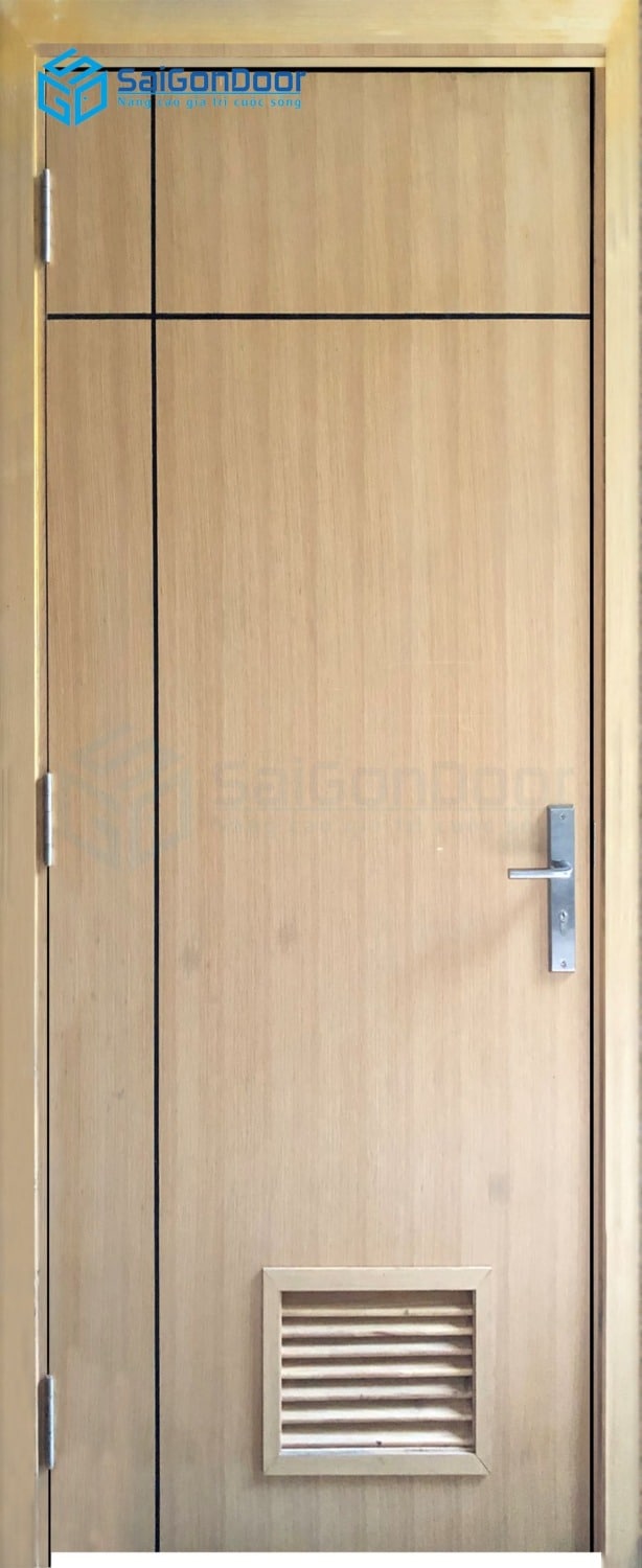 CỬA GỖ NHÀ VỆ SINH MDF Veneer P1R2L1