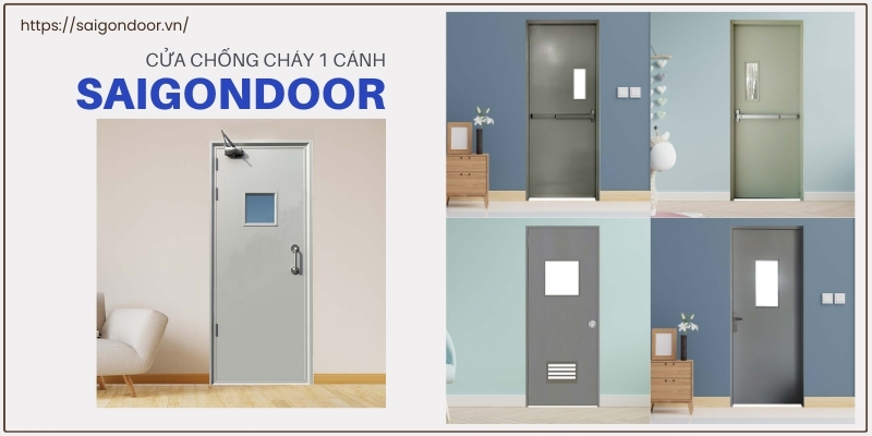 Ứng dụng cửa chống cháy 1 cánh hiện nay 