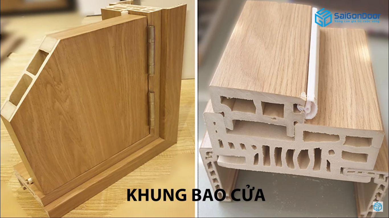 Khung cửa nhựa giả gỗ