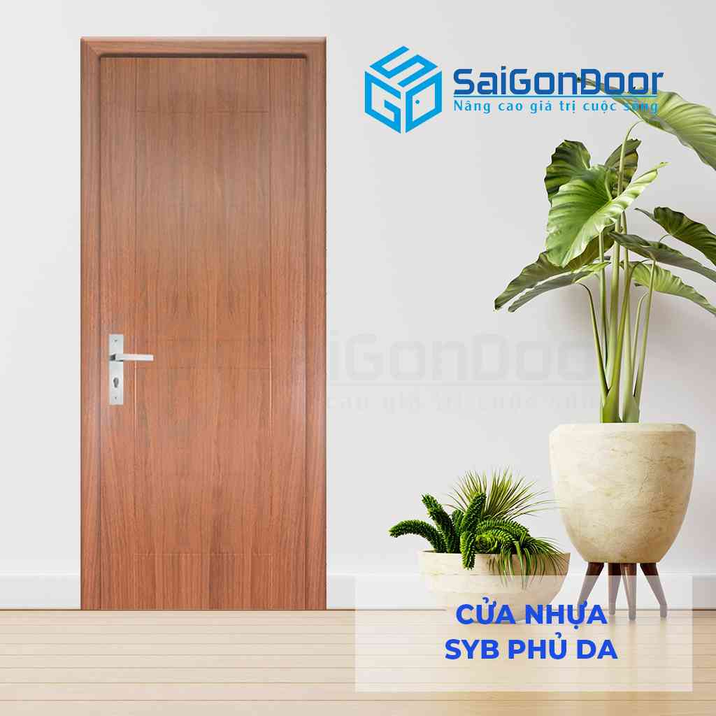 Mẫu 5: cửa nhựa Composite Sungyu SYB trơn màu