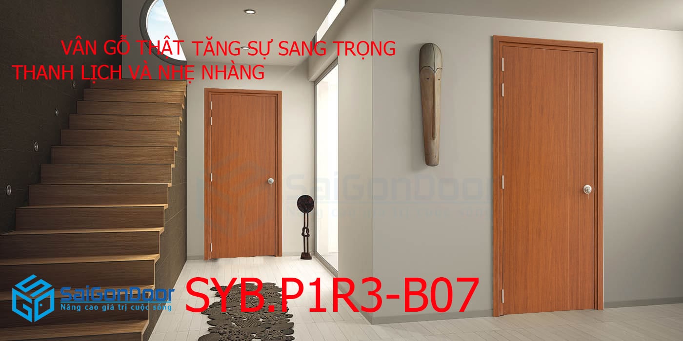 Cửa nhựa gỗ Composite tạo cảm giác sang trọng và thanh lịch cho căn nhà