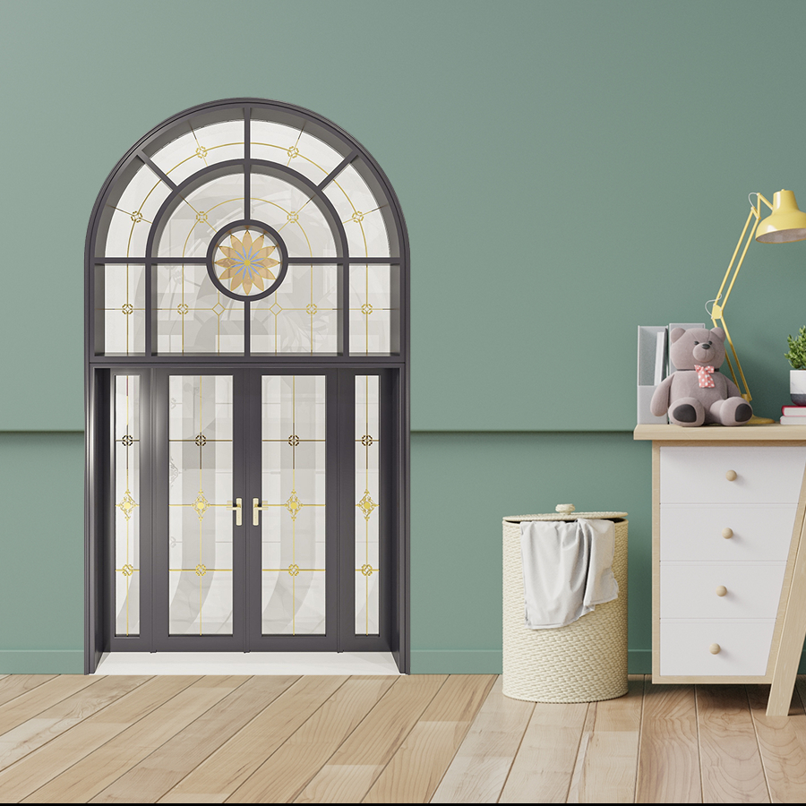 Cửa Nhôm Vân Gỗ SGD-CNVG-15