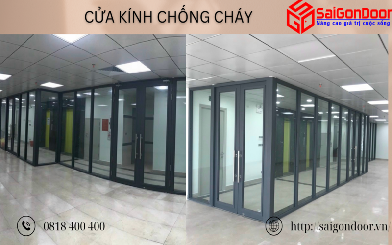 Saigondoor là đơn vị uy tín chuyên cung cấp và lắp đặt cửa kính chống cháy chất lượng