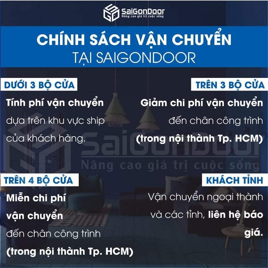 Chính sách vận chuyển tại SaiGonDoor