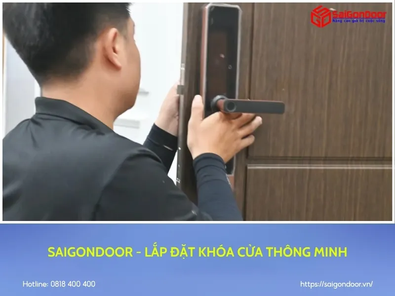 SaiGonDoor - lắp đặt thực tế khóa cửa thông minh