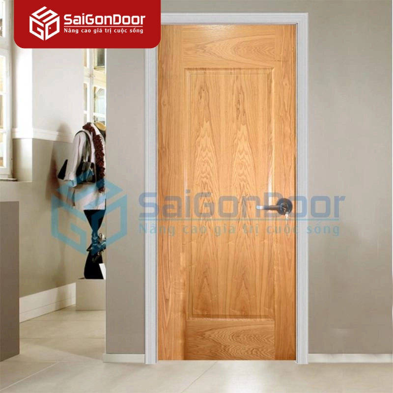 Cửa Gỗ HDF Veneer V1B-Ash