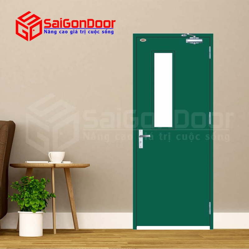 Cửa thép chống cháy TCC-P1G1a