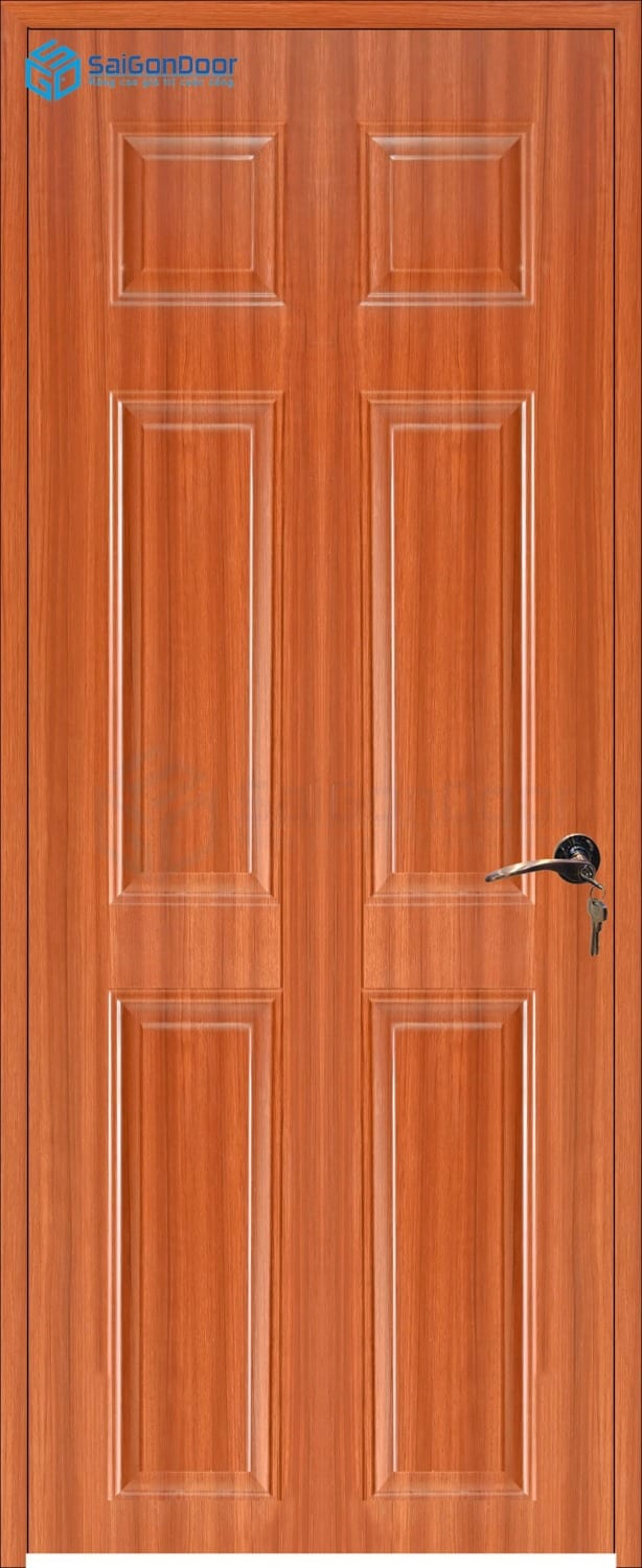 Cửa Gỗ Công Nghiệp HDF Veneer 6A-sapele