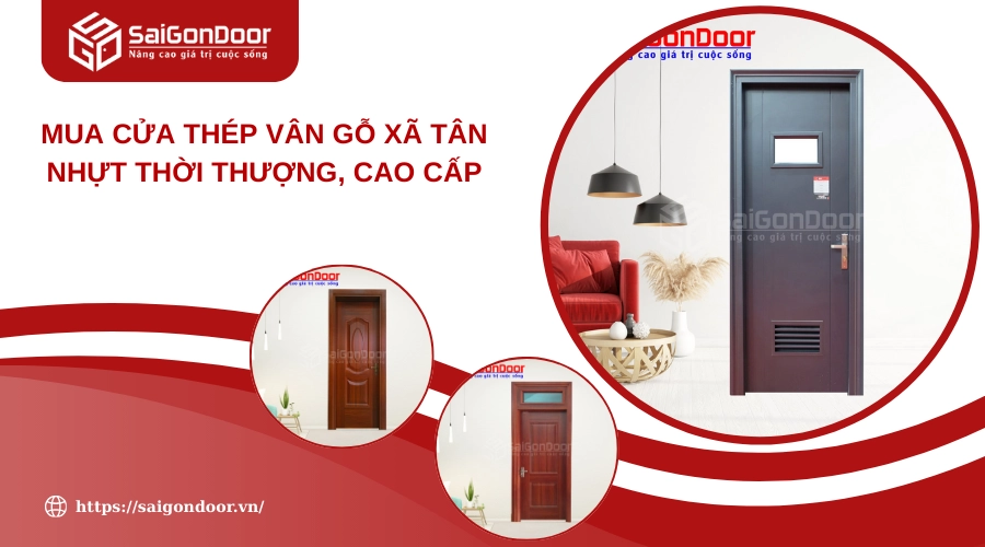 Mua Cửa Thép Vân Gỗ Xã Tân Nhựt Thời Thượng, Cao Cấp
