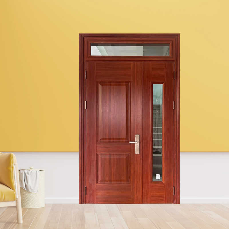 Cửa Thép Vân Gỗ Cách Âm Cách Nhiệt Cho Nhà Mái Thái