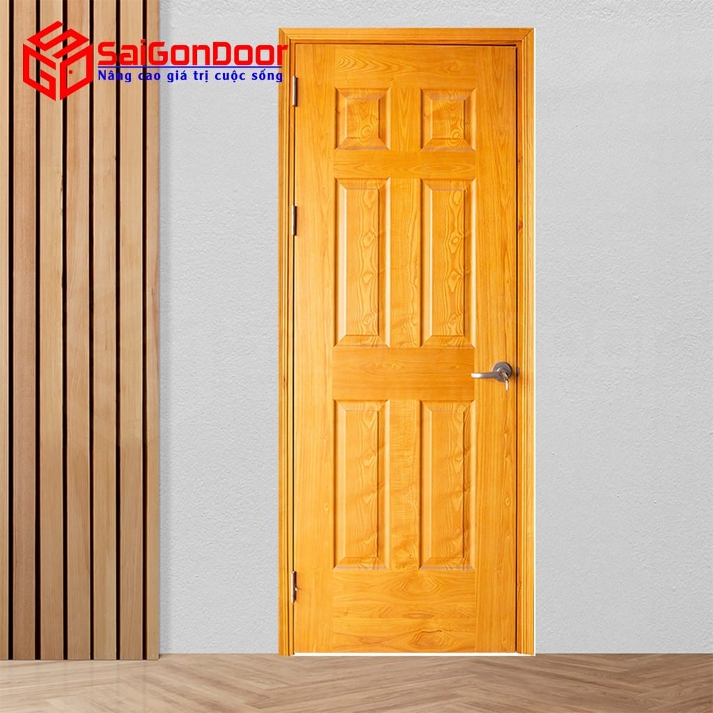 Cửa gỗ công nghiệp HDF Veneer 6A Ash 1