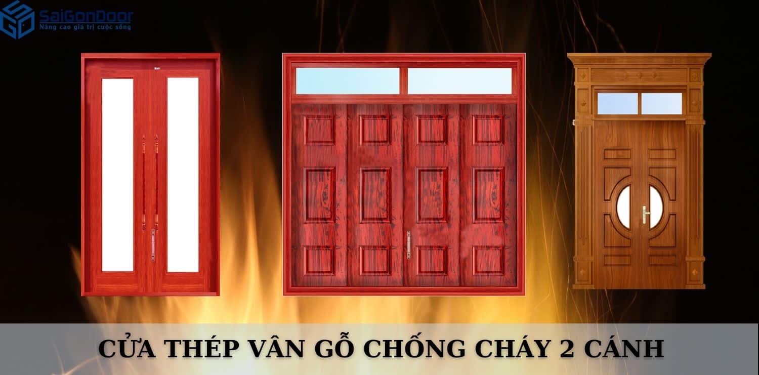 Mẫu cửa thép chống cháy 2 cánh