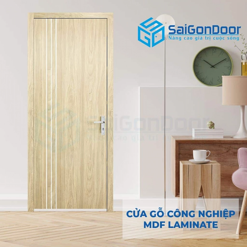Ứng dụng cửa gỗ công nghiệp MDF chống ẩm trong các công trình