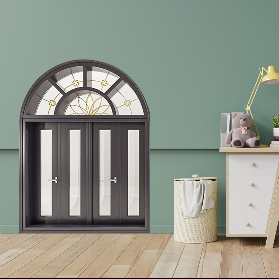 Cửa Nhôm Vân Gỗ SGD-CNVG-17