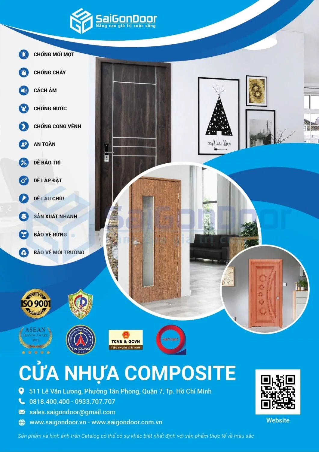 Lý do cửa nhựa Composite Saigondoor là lựa chọn hàng đầu tại Phường Nhiêu Lộc