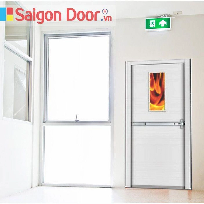 Cửa thép chống cháy TCC-P1G1B