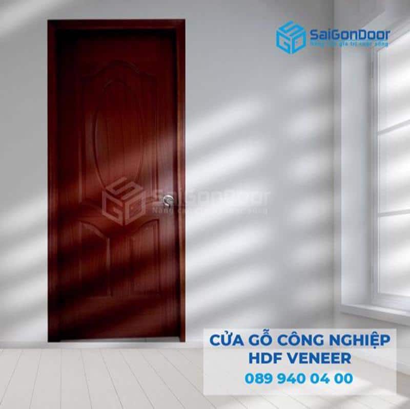 Cửa gỗ công nghiệp HDF veneer phẳng