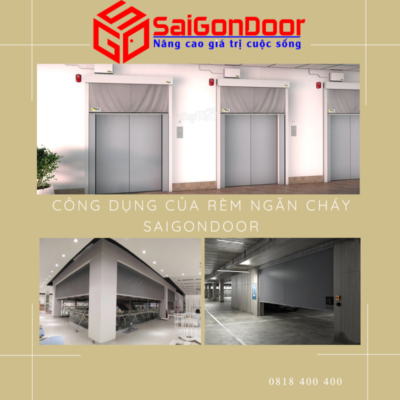 Công dụng rèm ngăn cháy SaigonDoor