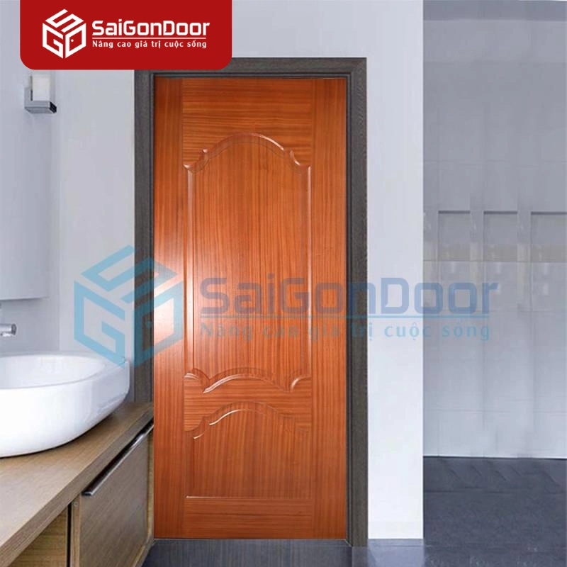 Cửa Gỗ HDF Veneer V2A-SAPELE