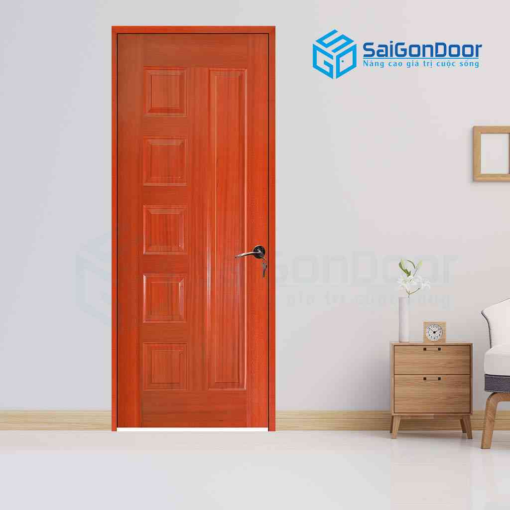WOODEN DOOR HDF VENEER Veneer 6B-xoan dao