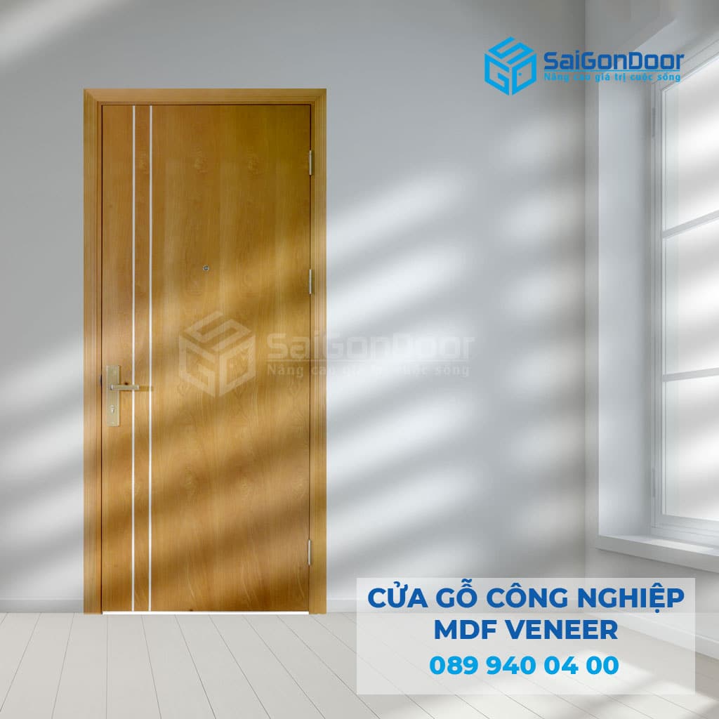 Cửa gỗ công nghiệp MDF Veneer