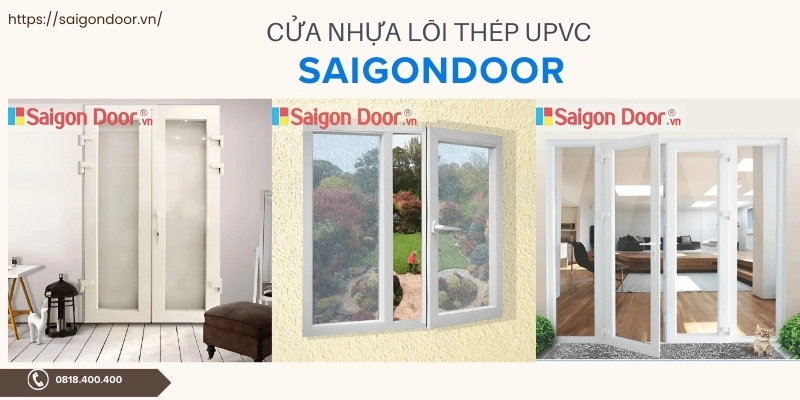 giá cửa nhựa lõi thép