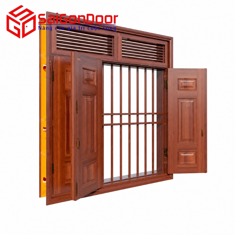 mẫu cửa sổ thép vân gỗ mẫu cửa sổ thép vân gỗ