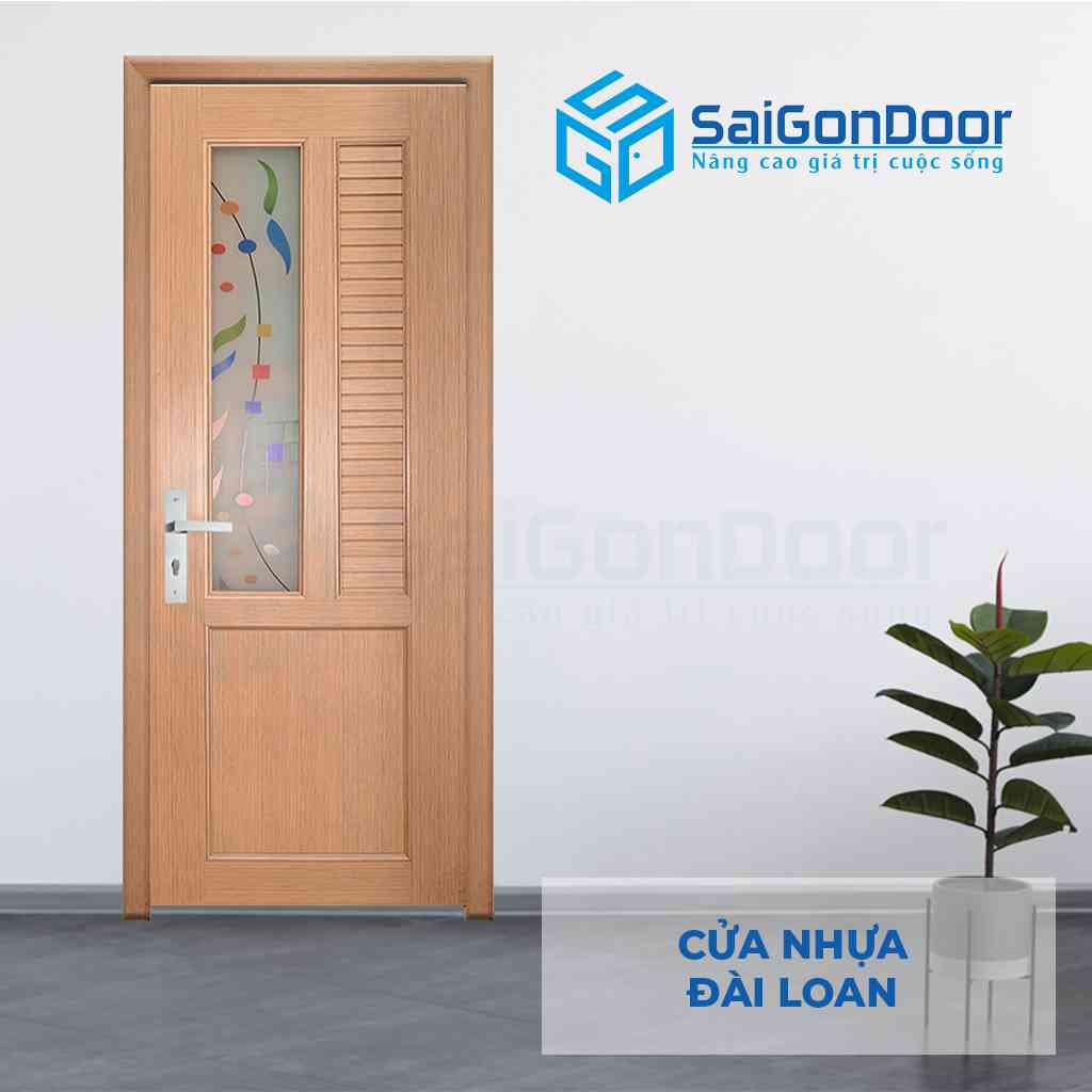 Mẫu cửa nhựa vân gỗ Đài Loan YK-12