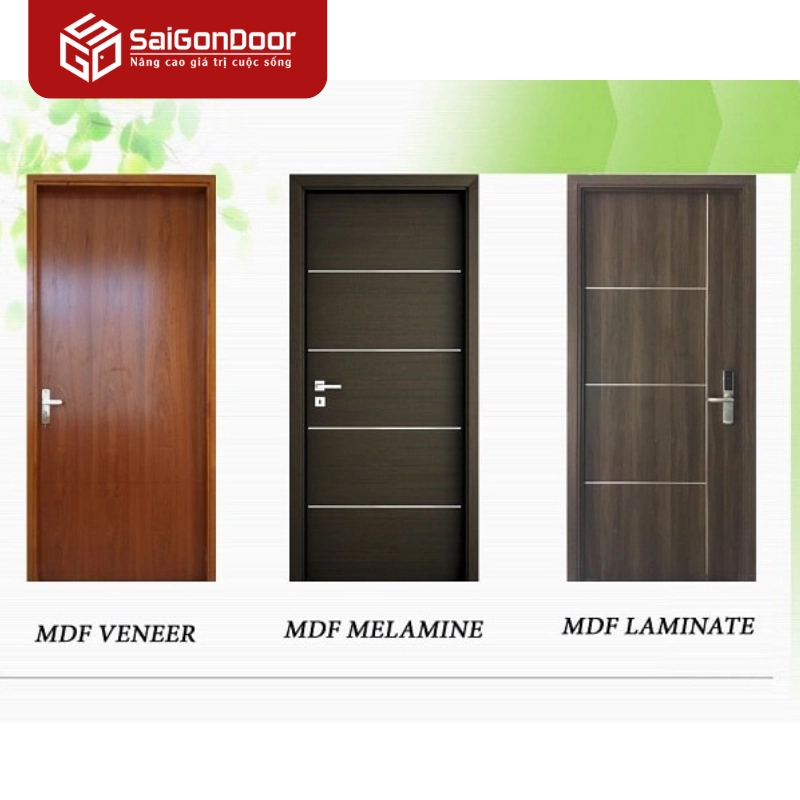 Các loại cửa gỗ công nghiệp phổ biến và báo giá tại khu vực Vĩnh Hội
