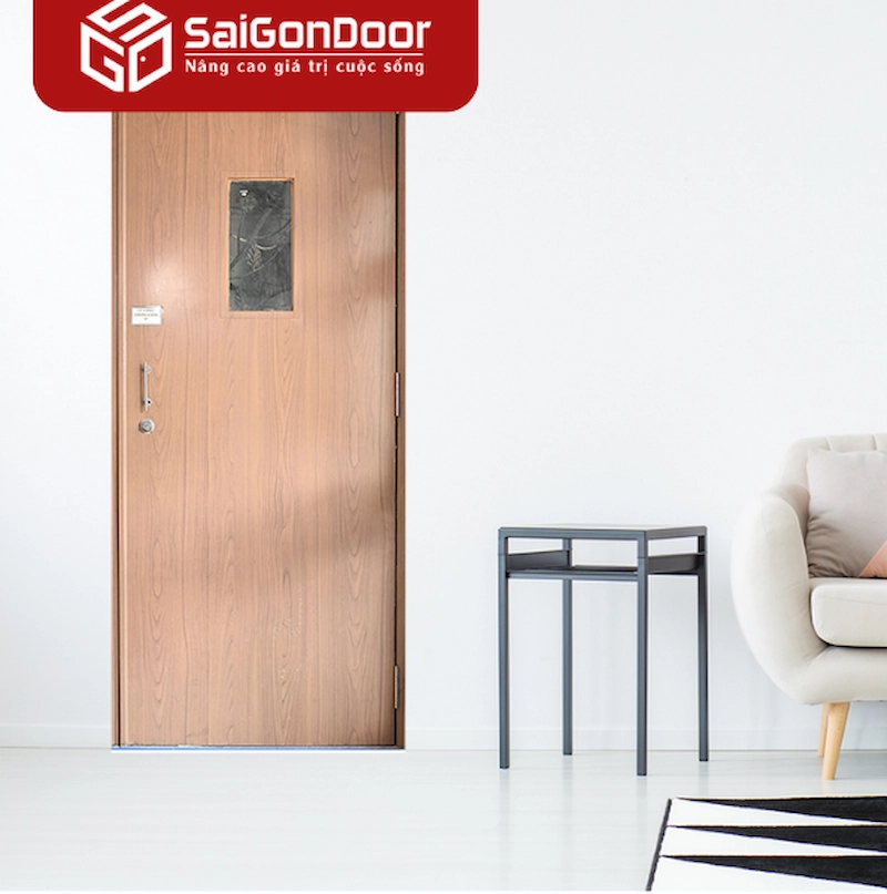 cửa chống cháy có ô kính 