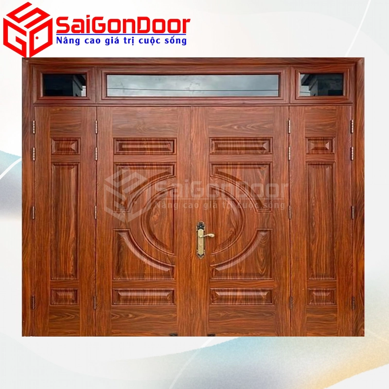 Cửa thép vân gỗ SGD-KM.TVG-4C-35N