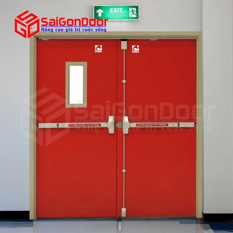 Cửa thép đôi chống cháy