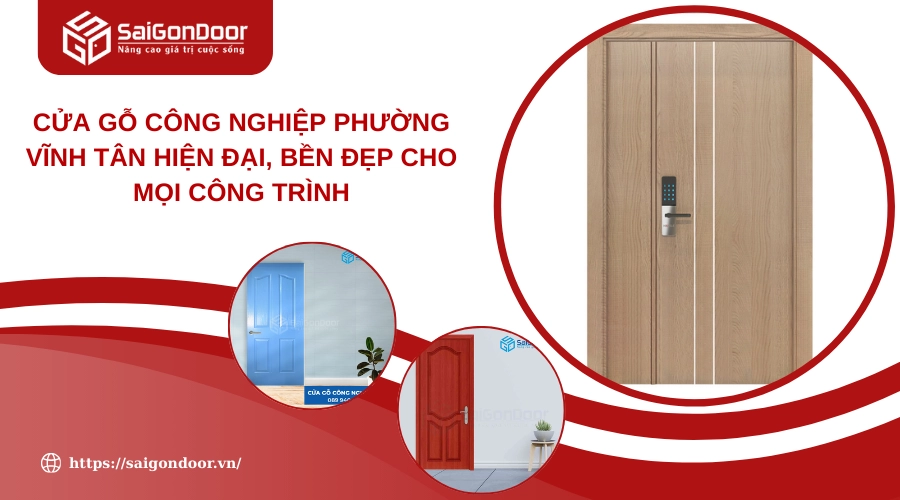 Cửa Gỗ Công Nghiệp Phường Vĩnh Tân Hiện Đại, Bền Đẹp Cho Mọi Công Trình