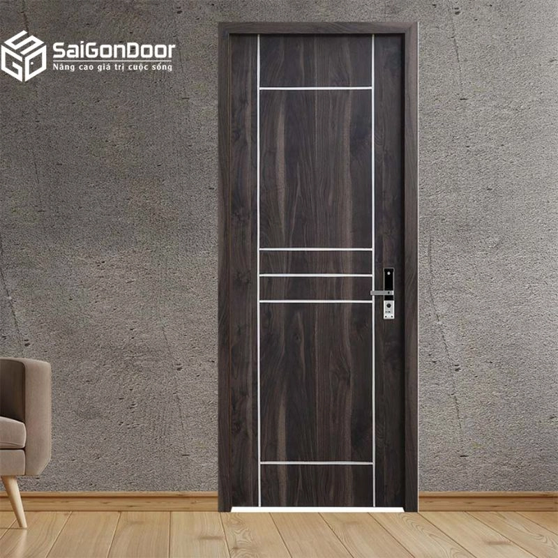 Ưu điểm vượt trội của cửa gỗ MDF chỉ nhôm