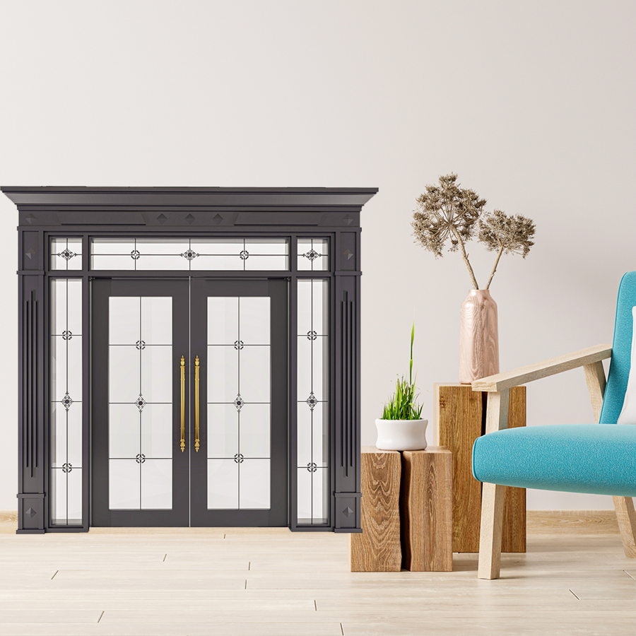 Cửa Nhôm Vân Gỗ 69