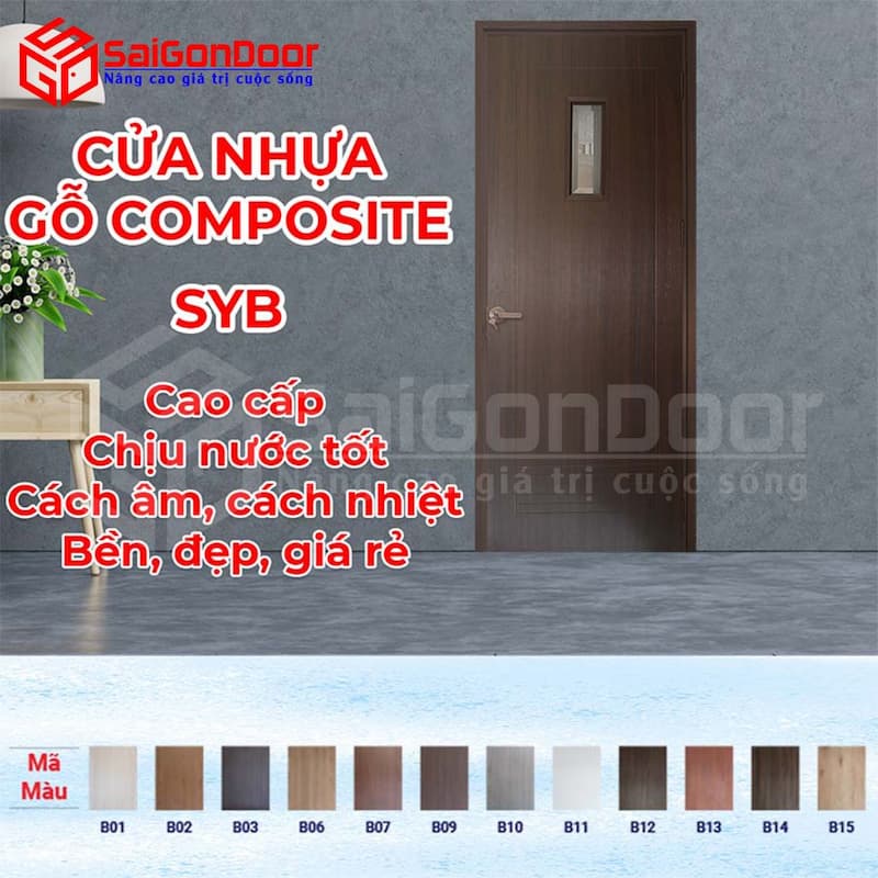 Ưu điểm của dòng cửa nhựa composite - WPC