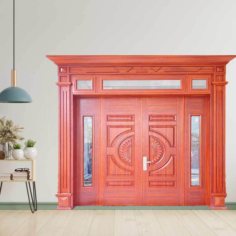 Cửa Thép Vân Gỗ SGD-KM.TVG-4C.2