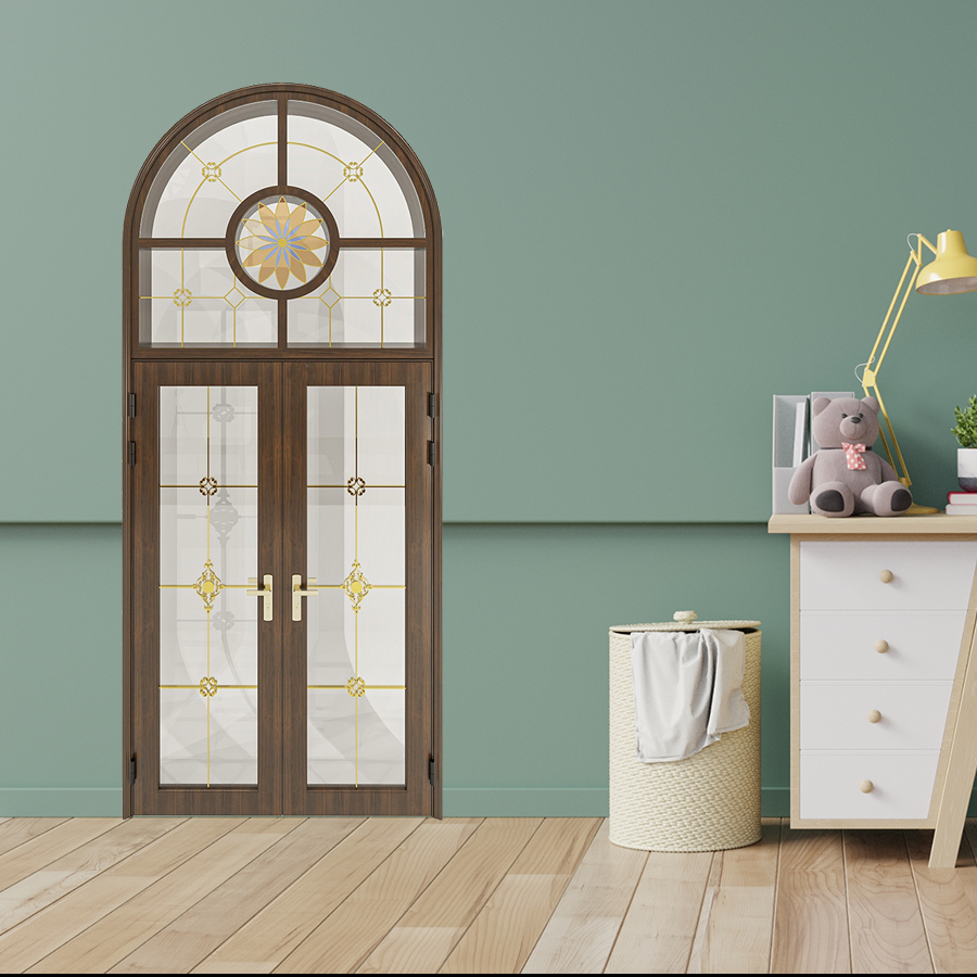 Cửa Nhôm Vân Gỗ SGD-CNVG-10