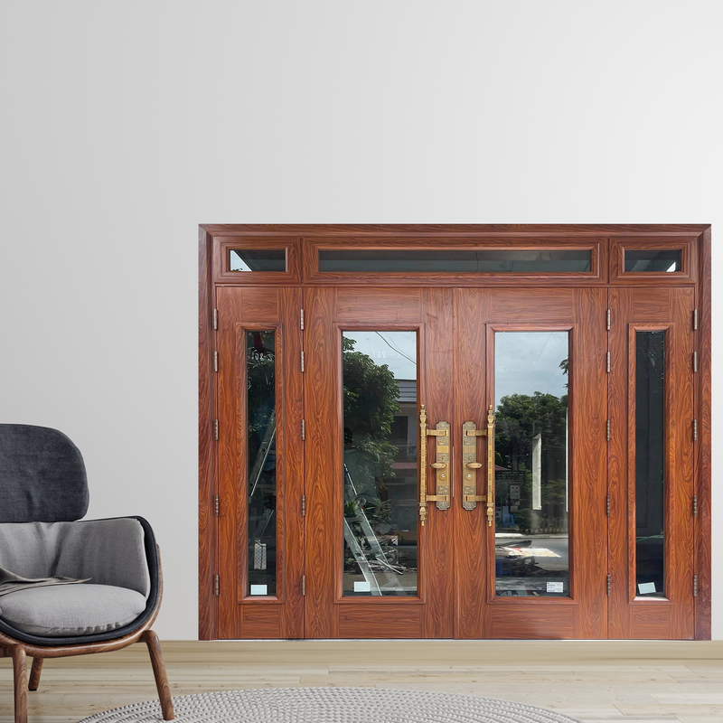 Cửa Thép Vân Gỗ SGD-KM.TVG-4C.18