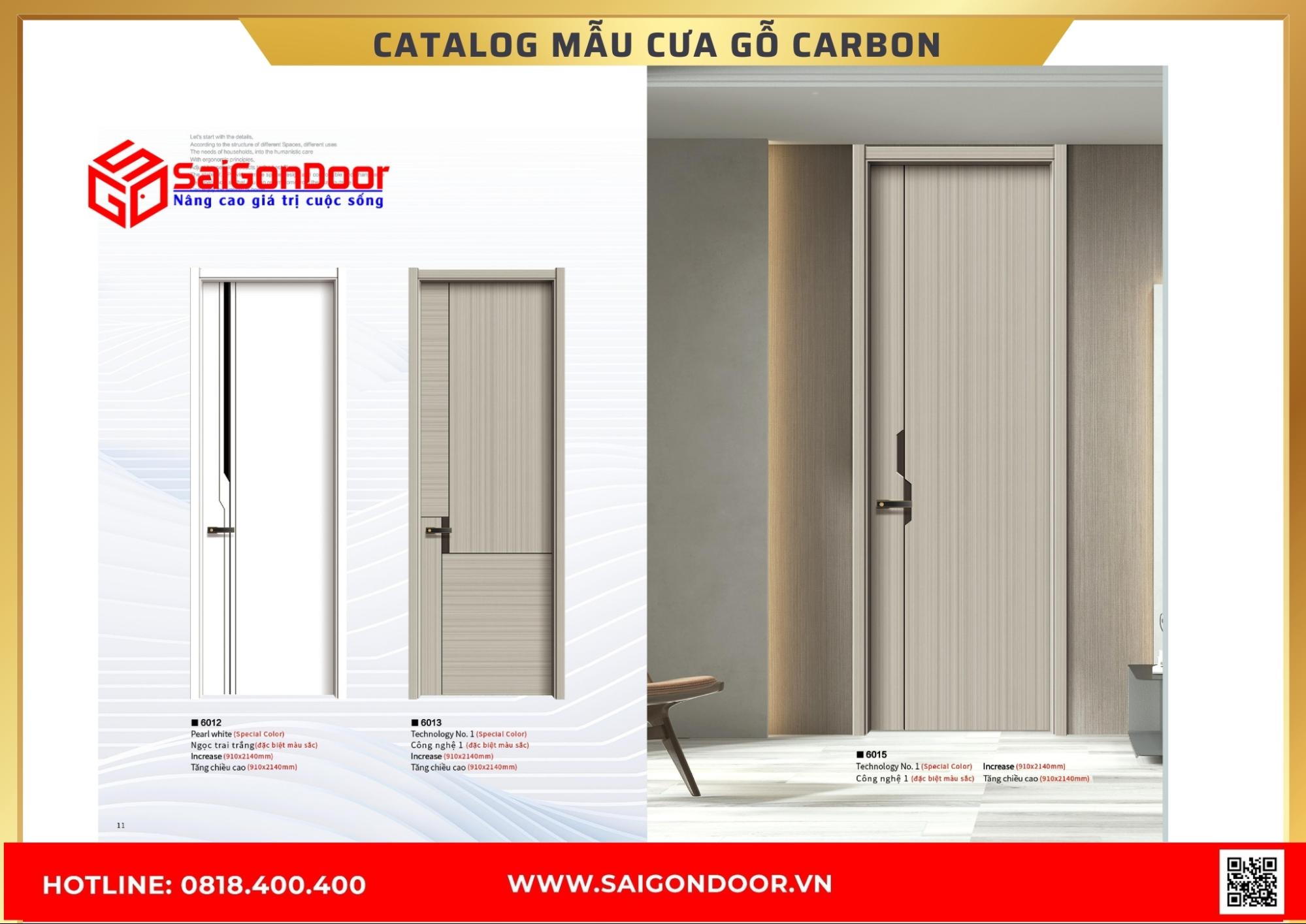 Catalog cửa gỗ carbon