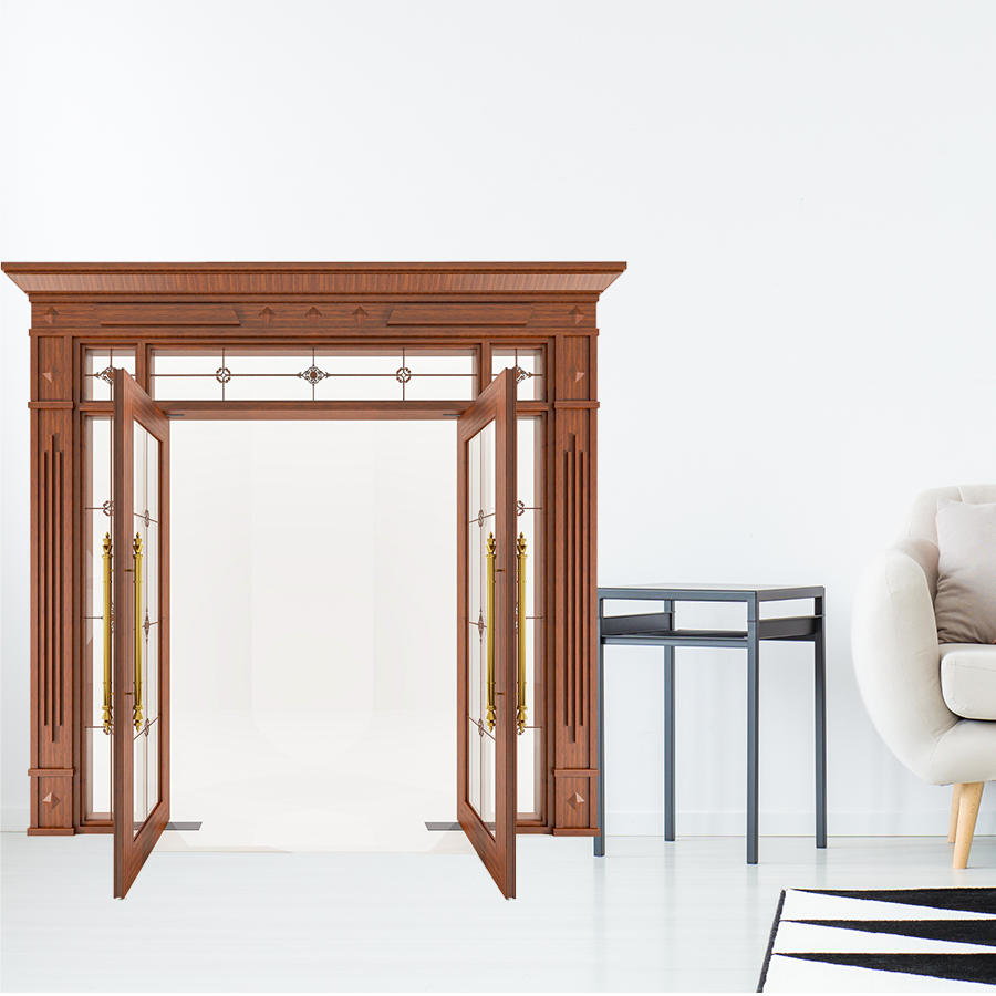 Cửa Nhôm Vân Gỗ 72