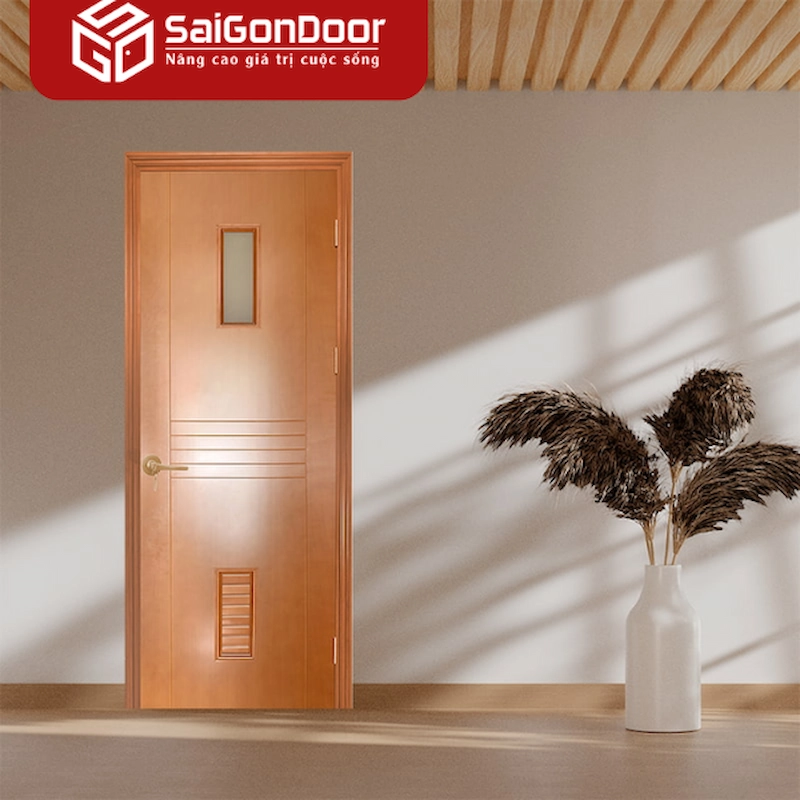 cửa toilet nhựa giả gỗ