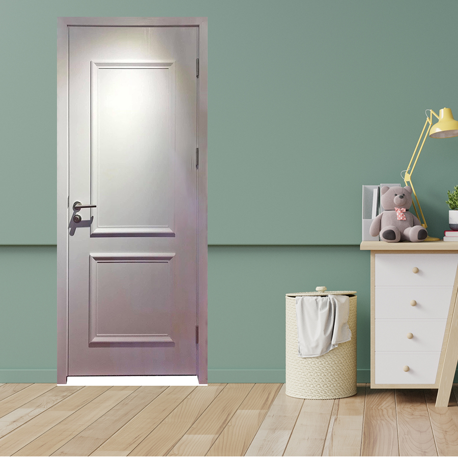 Cửa nhựa giả gỗ composite 2PN trắng