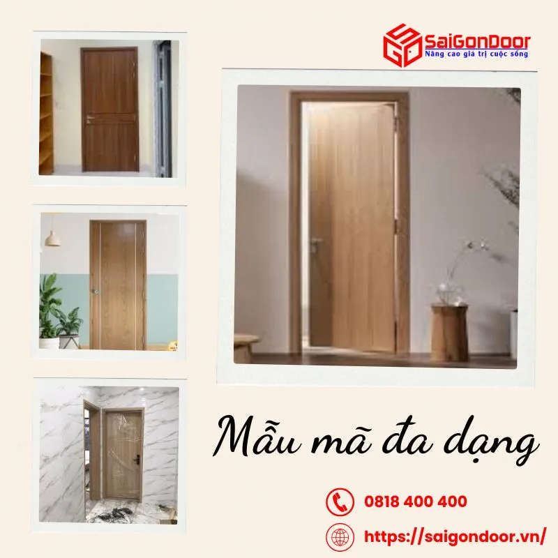 Cửa gỗ MDF Melamine SaigonDoor lựa chọn lý tưởng cho tổ ấm gia đình bạn