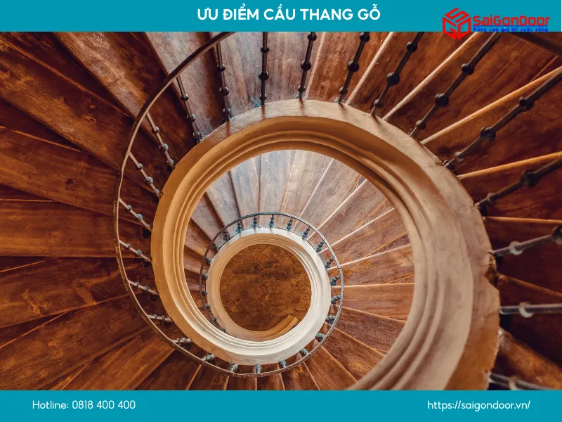 Ưu điểm cầu thang gỗ
